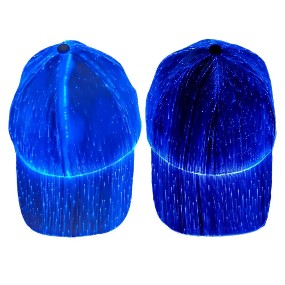 LED Fiber Optic Cap Luminous LED Light Baseball Cap for Disco Club Party 1 pc - AUXA STORE